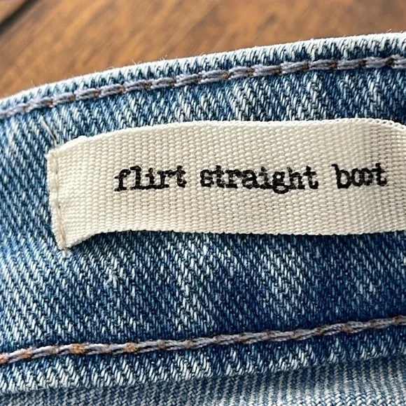 Jessica Simpson light wash blue denim jeans button fly flirt straight boot sz 27 - Picture 12 of 15